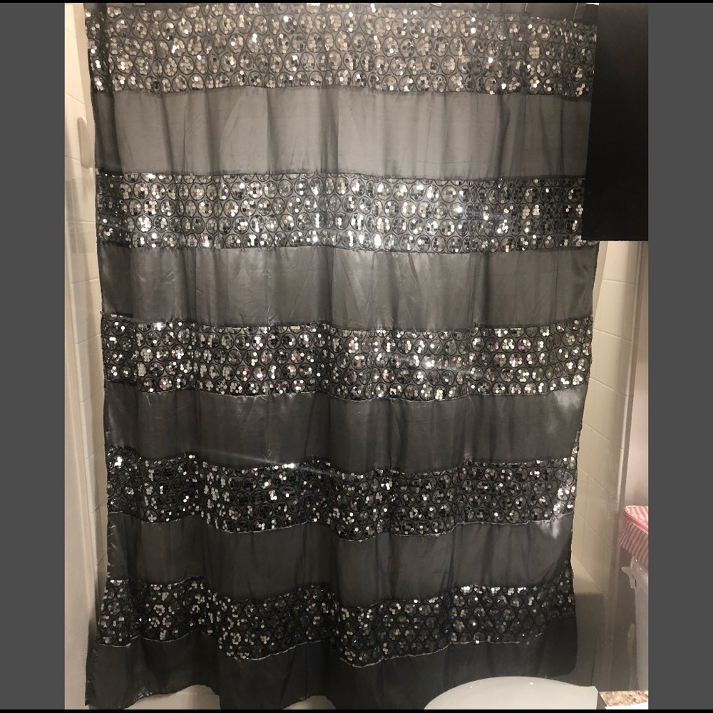 Sinatra Sequin Shower Curtain